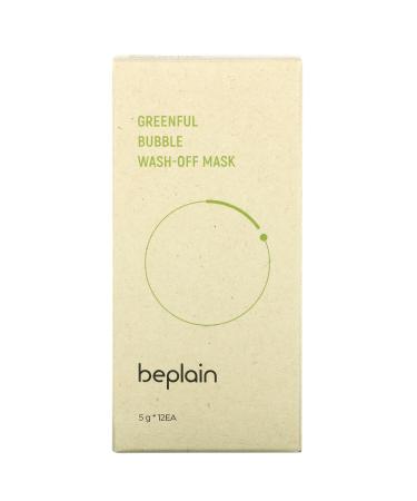 Beplain Greenful Bubble Wash-Off Mask - 12 Pack (5g Each) for Radiant Skin - Buy Online on SooperMarket.com