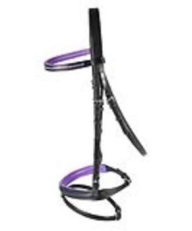 PFIFF bridle Staines black-purple Full Full Black / Purple