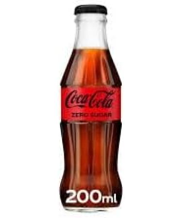 Coke Zero Glass Bottle No Sugar 24 Pack (200ml Bottles) Cola 200ml Bottles - Buy Online on SooperMarket.com