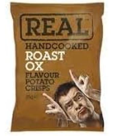 Gharana Swaad ka Khazaana Real Hand Cooked Roast Ox Crisps 35gm (Pack of 24) | Delicious Potato Chips | Hand Cooked Roast | Gluten Free | No Artificial Additives 35.00 g (Pack of 24) - Buy Online on SooperMarket.com