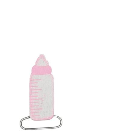 knbo 1 x Clip Baby Feeding Bottle pink 4.5 cm mod.2 for pacifier chains suspenders pendants and much more NEW & OVP