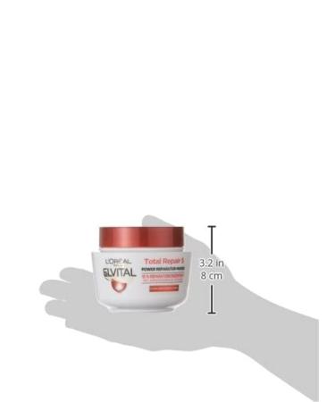 L'Or al Paris Elvital Total Repair Intensive Mask 300ml - Nourishing Hair Treatment for All Hair Types - International Shipping Available - Buy Online on SooperMarket.com