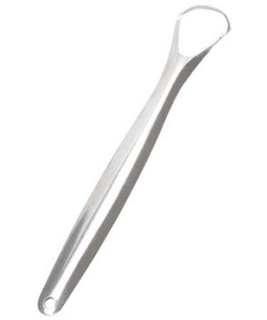 Tongue Scraper(2 Pack) Reduce Bad Breath Easy to Use 304 Stainless Steel Tongue Cleaners Metal Tongue Scrapers for Healthy Oral Care and Adults Help Fight Bad Breath Improve Image(silver)