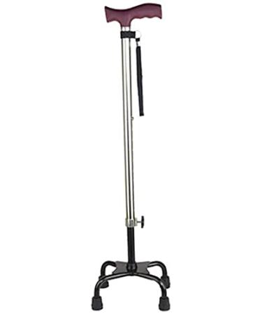 Canes Walking Stick Light 4 Foot Walking Stick Telescopic Stable Height Adjustable Silver Walking Stick and Crutch for The Elderly Old Man Handicapped Woman Injured