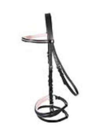 PFIFF bridle Staines black-pink Full Full Black / Pink