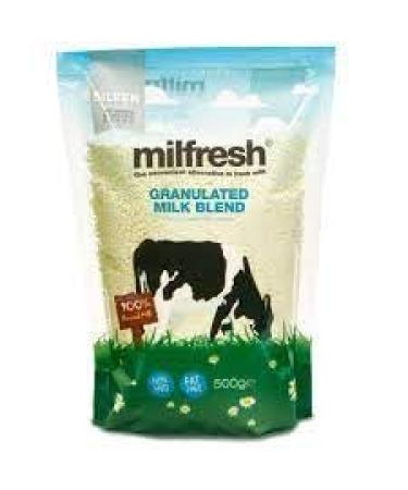 Granulated Milk 500g | Alternative to Fresh Milk | Easy To Use | Creamy Natural Flavour (5 Bags Silver)