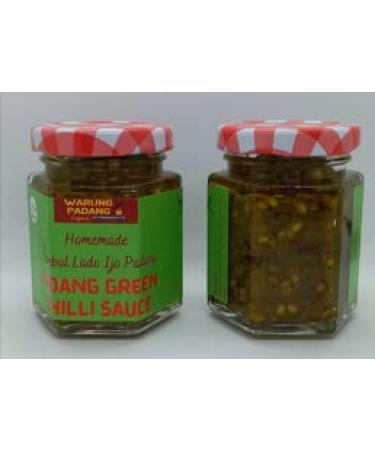 HOT-Padang Green Chilli Sauce/Sambal Lado Ijo 85g-NO PRESERVATIVE-HALAL(pack of 2)