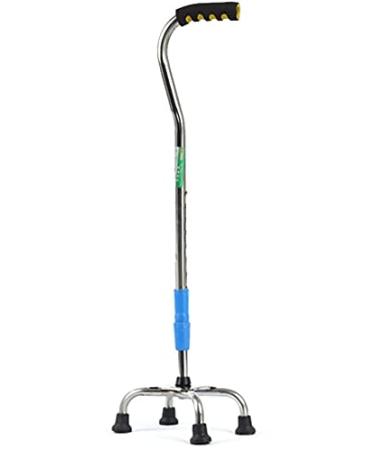 Canes Stainless Steel Walking Aids Four Foot Crutches Elderly Walking Stick Telescopic Folding Elderly Walker Aluminum Alloy Non Slip Four Corners Walking Stick