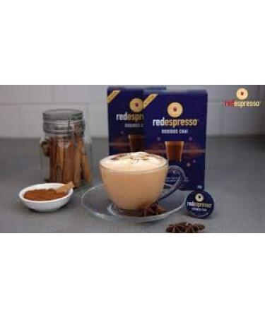 Buy Red Espresso Chai Rooibos Tea Capsules - 100% Natural Vegan Gluten Free Compatible with Nespresso - 10 Capsules (50g) - Buy Online on SooperMarket.com