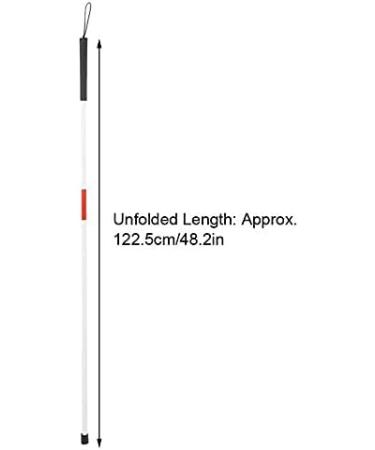 Walking Stick Walking Stick Portable Folding Blind Walking Stick Aluminum Alloy Reflective Blind Elderly Guide Cane Multi-Purpose Crutch - Buy Online on SooperMarket.com