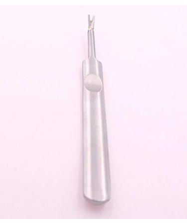 Stainless Steel Cuticle Pusher Trimmer Remover - Nail Art Manicure Tool (Silver) - Buy Online on SooperMarket.com