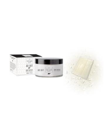 Scottish Fine Soaps Body Butter Au Lait in a jar 200ml and free milk soap 25g