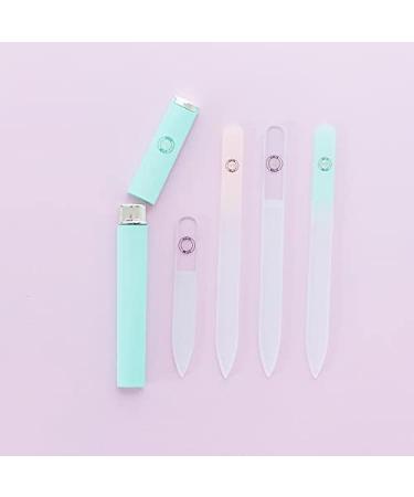 Malva Belle Best Crystal Glass Nail File Long Lasting Double Sided Tempered Glass File Professional Salon Manicure/Pedicure Filing Tool for Natural Nails - 2 Pack (3 mm) Clear X2 3mm - Buy Online on SooperMarket.com