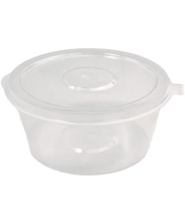 NRLinX 5 oz. Plastic Condiments Containers with Hinged Lids - 50 Sets | Multipurpose Small Sauce Cups for Dip, Dressing, Jello Shots - Buy Online on SooperMarket.com