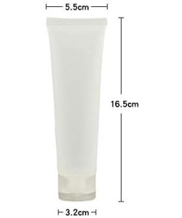 Buy 100ml Transparent Refillable Plastic Cosmetics Bottles - Portable Hinged Lid Travel Containers for Makeup Shampoo & Facial Cleansing - Buy Online on SooperMarket.com