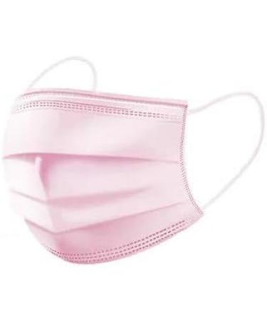Pink Disposable Face Masks - 3 Ply Protection | 10 Pack | Ideal for Office Restaurant & Outdoor Use - Buy Online on SooperMarket.com