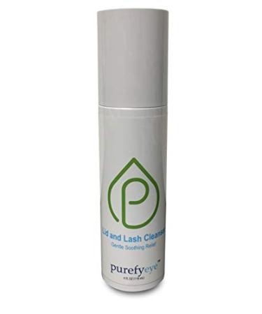 PUREFYEYE (4oz) Hypochlorous Eyelid Daily Cleanser for Relief from Dry Eye Skin Irritations Rosacea Pink Eye. Gentle Non-irritating and Hypoallergenic.(4oz 4 Month Suppy)