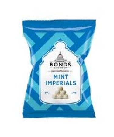 Bonds Mint Imperials Bags | Peppermint Flavoured | Hard Sugar Candy | No Artificial Colour | 130g | (Pack of 6)
