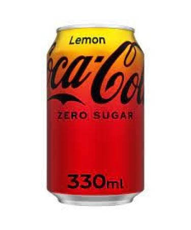 Coke Zero No Sugar Lemon Flavour 24x330ml Cans