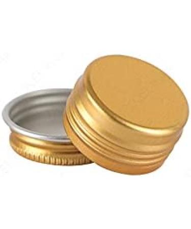 Buy 50 Pieces 5ml Gold Aluminum Jars with Screw Caps - Perfect for Cosmetics & Packaging Solutions - Buy Online on SooperMarket.com