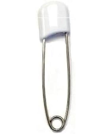 Nappy Pins Safety Lock - 24 Pcs White Diaper Pins for Baby Infants Kids - Buy Online on SooperMarket.com