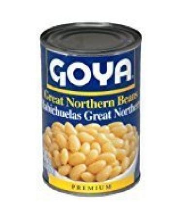Goya Great Northern Beans Habichuelas 15.5 Oz. Pack Of 6.