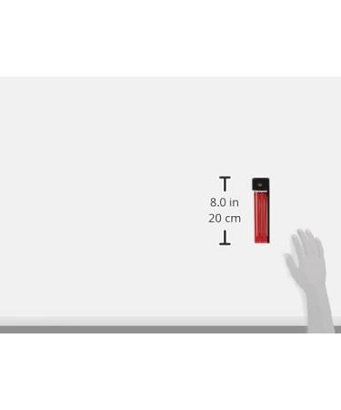 Abus Bordo Lite 6055k SH Folding Lock - Extra-Light 85 cm Bicycle Lock with Bracket | Security Level 7 - Red - Buy Online on SooperMarket.com