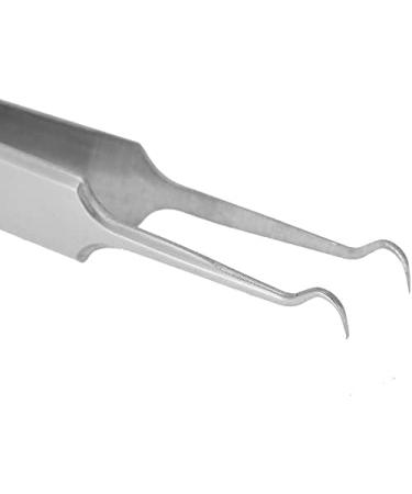 Blackhead & Pimple Removal Tool Stainless Steel Blackhead Removal Tool Kit Curved Tweezers+Looped Double-end Pimple Extractor - Buy Online on SooperMarket.com