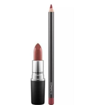 M.A.C. Cosmic Lip Duo RED Set Frost Lipstick FRESH MOROCCAN & Lip Pencil BRICK