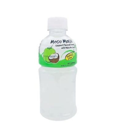 Mogu Mogu Coconut Flavoured Drink with NATA de Coco (Gotta Chew) | On the Go Drink | Jelly Texture | Refreshing Taste | No Added Preservatives and Colours | 320ml x 24 Bottles
