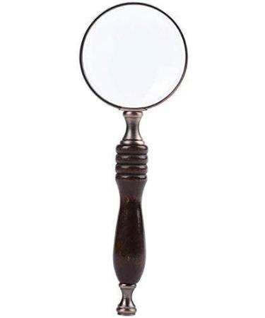 Magnifyings Educational Hobby Magnifiers Handle Glass Retro Glass Small Font High Magnification Glass Handheld Glass Reading Magnifying Glass
