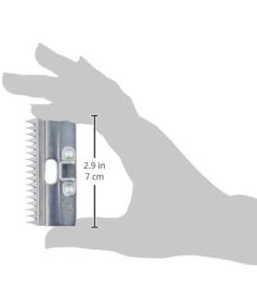 Hauptner 86833000 Standard Re-shearing Top Comb for Horses - 17 Teeth Silver | International Shipping Available - Buy Online on SooperMarket.com