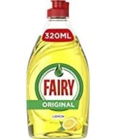 Fairy Lemon Washing Up Liquid with LiftAction | Dishes Grease Cleaner | 320ml | (Pack of 3) 320.00 ml (Pack of 3) - Buy Online on SooperMarket.com