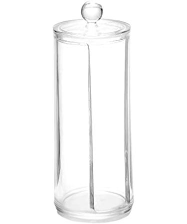 Acrylic Makeup Organizer Cosmetic Cotton Pad Rounds Holder Makeup Removers Clear Organizer Storage Display Rack (Color Name : White)