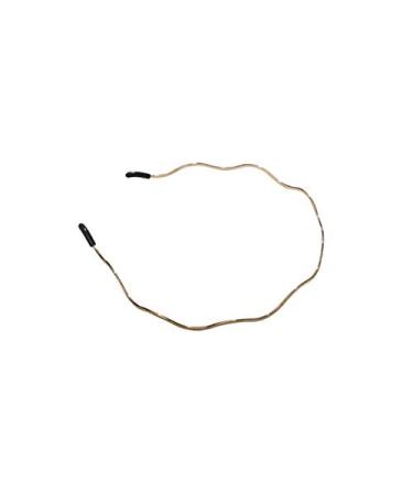 Aeyistry Retro Simplicity Metal Big Wave Line Hair Hoop Wavy Headbands Gold Metal Hair Accessories Multi-Use Headbands Bandeau Fashion Headband