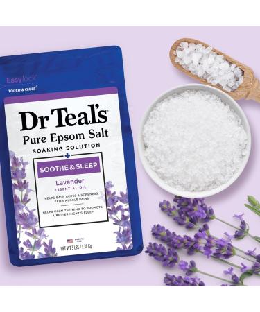 Dr Teal's Soothe & Sleep with Lavender Pure Epsom Salt Soaking Solution 48.0 oz - Transform Your Style with the Best Innovation Today! - Buy Online on SooperMarket.com