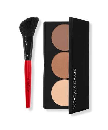 Smashbox Step-By-Step Contour Highlighter & Bronzer Face Palette Kit Light/Medium