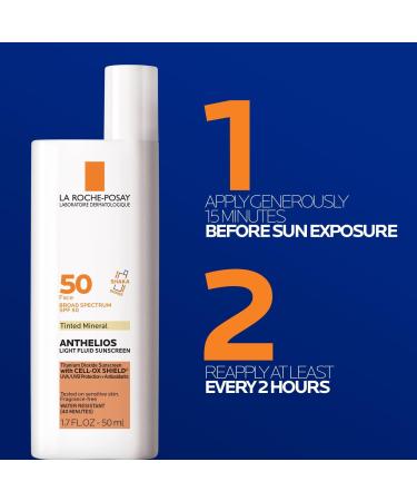 Discover La Roche-Posay Anthelios Mineral Tinted Ultra Light Face Sunscreen Fluid SPF 50 1.7 oz - Elevate Your Style Instantly! - Buy Online on SooperMarket.com