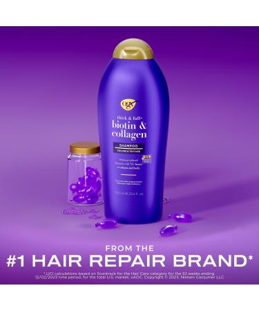 OGX Thick & Full + Biotin & Collagen Shampoo 25.4 oz - Transform Your Style with the Best Innovation Today! - Buy Online on SooperMarket.com