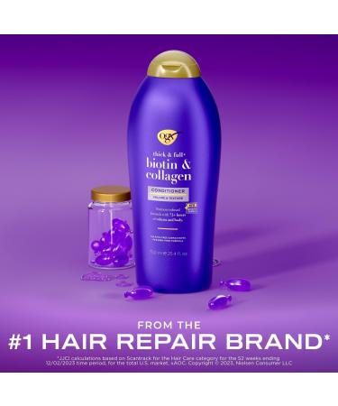 OGX Thick & Full + Biotin & Collagen Conditioner 25.4 oz - Transform Your Style with the Best Innovation Today! - Buy Online on SooperMarket.com