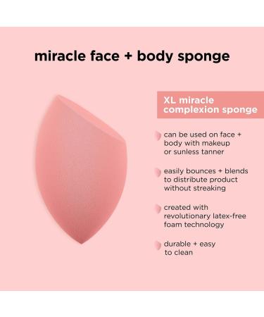 Real Techniques Miracle Face + Body Makeup Blending Sponge 1 ct - Transform Your Style with the Best Innovation Today! - Buy Online on SooperMarket.com
