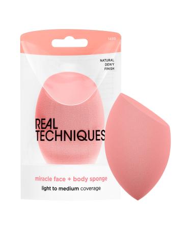 Real Techniques Miracle Face + Body Makeup Blending Sponge 1 ct - Transform Your Style with the Best Innovation Today! - Buy Online on SooperMarket.com