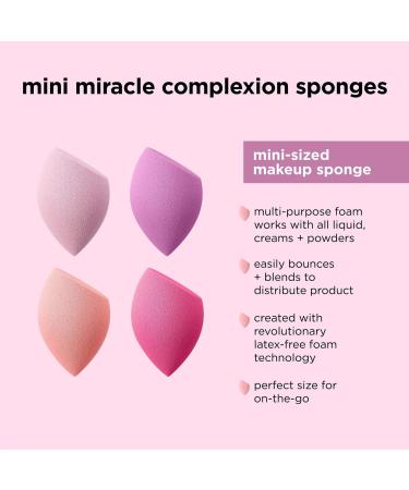 Real Techniques Mini Miracle Complexion Sponge 4-Pack 4 ct - Transform Your Style with the Best Innovation Today! - Buy Online on SooperMarket.com