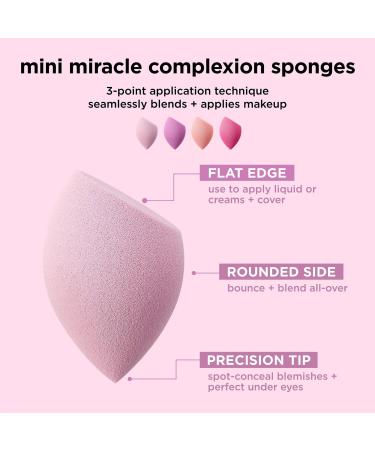 Real Techniques Mini Miracle Complexion Sponge 4-Pack 4 ct - Transform Your Style with the Best Innovation Today! - Buy Online on SooperMarket.com
