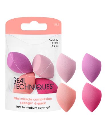 Real Techniques Mini Miracle Complexion Sponge 4-Pack 4 ct - Transform Your Style with the Best Innovation Today! - Buy Online on SooperMarket.com