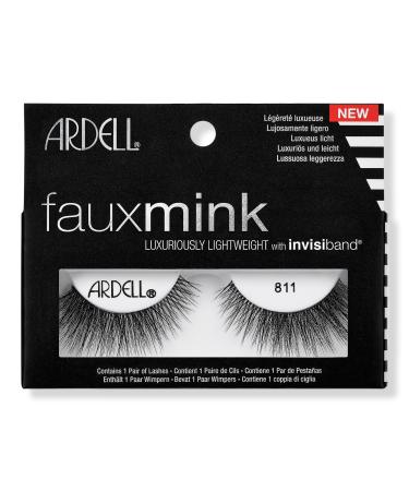 Ardell Faux Mink #811 False Eyelash, Lightweight with Invisiband