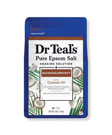 Dr Teal's Pure Epsom Salt Soaking Solution with Coconut Oil 48.0 oz