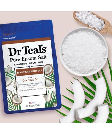 Discover Dr Teal's Pure Epsom Salt Soaking Solution with Coconut Oil 48.0 oz - Elevate Your Style Instantly! - Buy Online on SooperMarket.com