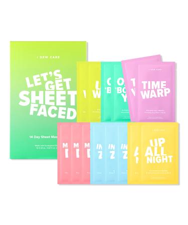 I Dew Care Let's Get Sheet Faced Sheet Mask Set