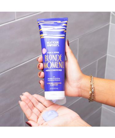 Discover Not Your Mother's Blonde Moment Tone & Repair Purple Conditioner 8.0 oz - Elevate Your Style Instantly! - Buy Online on SooperMarket.com